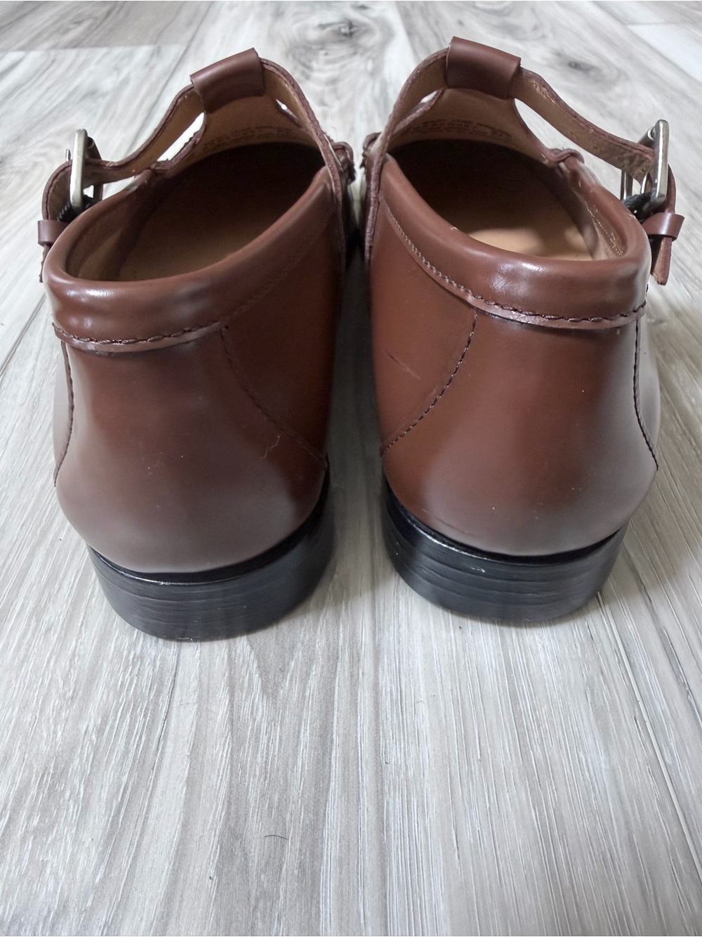 G.H. Bass Weejuns Mary Jane Leather Loafers Brown Women’s 8.5 NWOB - Picture 6 of 10